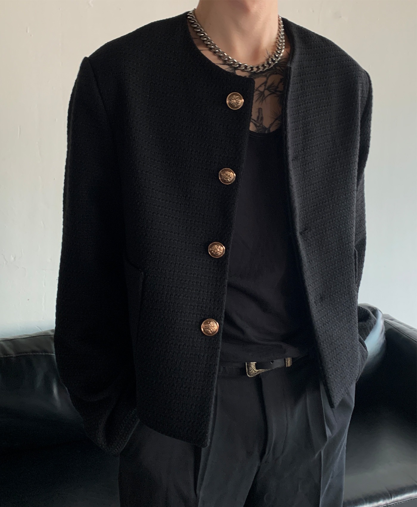 Royal Tweed Jacket (Black)